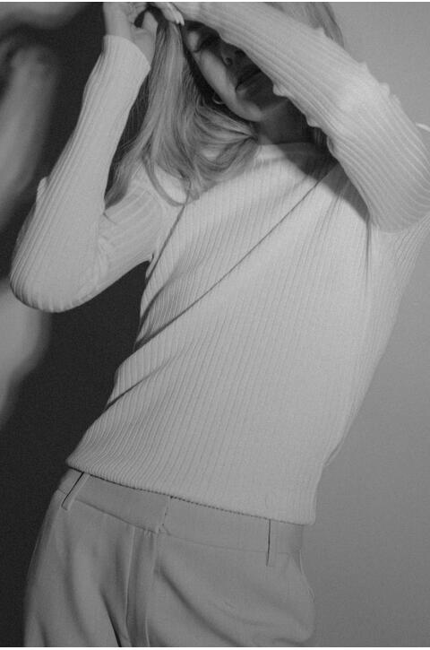 Mari LS Top Merino LS rib sweater